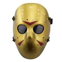 ราคา Hockey ฮอกกี้ Friday The 13 th วันศุกร์ที่ Jason Voorhees เจสัน วอร์ฮีส์ C-6 สีทอง วัสดุ PC เกรด A ฮาโลวีน Hat (13397770058)