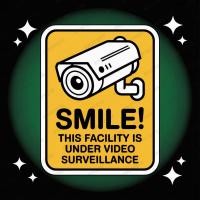 ราคา สติ๊กเกอร์ ติดรถ สติ๊กเกอร์กันน้ำCTVMA กล้องวงจรปิด CCTV Smile You're on CAMERA 6 (42061775872)