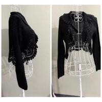 ราคา <และ รับสมัคร> เสื้อคลุมไหมพรมสั้นถักโครเชต์/ สวยสุดๆเหนือเดรส (24679658918)