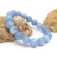 ราคา หินอความารีน Aquamarine 10 มิล อัญมณีนำโชคของชาวเรือ กำไลหินมงคล กำไลหิน กำไลข้อมือ หินสีฟ้า By.Meechok (7601597021)