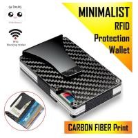 ราคา SG SELLER RFID Wallet Card Holder Money Clip RFID Blocking ID บัตรเครดิตกรณี Minimalist Slim โลหะผู้ชายผู้หญิง (25845122678)