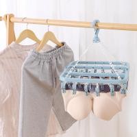ราคา ที่หนีบผ้า ทีแขวนเสื้อ ที่หนีบ หนีบผ้า ห่วงตากผ้า ห่วงถุงเท้า ตากผ้าเหลี่ยม พับได้ ที่แขวนห่วงหนีบผ้าพลาสติก แขว (41123208062)