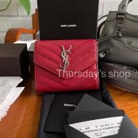 ราคา YSL portefeuille femme wallet แดงรับทรัพย์ กระเป๋าสตางค์ กระเป๋าแบรนด์เนมแท้ กระเป๋าแบรนด์เนมแท้มือสอง (23436171335)