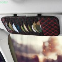 ราคา SOLARBUR กระเป๋าใส่ซีดีในรถยนต์, กระเป๋าหนัง PU กล่องเก็บแผ่นดิสก์รถยนต์, กระเป๋าสตางค์ Anti-Lost Multifunctional Safe Auto DVD คลิปหนังอุปกรณ์ตกแต่งภายใน (52758329836)
