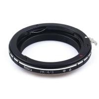 ราคา PK-4/3 อะแดปเตอร์แหวนสําหรับเลนส์ Pentax PK ถึง 4/3 กล้องสําหรับ Olympus E520 E620 E410 E510 E-3 Panasonic L1 (44002422828)
