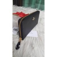 ราคา ACCORDION ZIP WALLET IN POLISHED PEBBLE LEATHER (COACH F16612) (595937019)