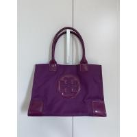 ราคา Used กระเป๋าTory Burch Ella Nylon toteสีม่วง สวยมาก (9459053316)
