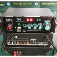 ราคา เครื่องแอมป์ขยายเสียง แอมป์ AC DC Amplifier Bluetooth USB รุ่น A-one / MBV D18 (24306283488)