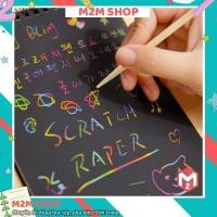 ราคา สมุดโน๊ตเวทย์มนตร์ Scratch Note สีสันสดใส (10 แผ่น) - สมุดโน้ต Charcoal Scratch พร้อมปากกาไม้สีสันสดใส SR01 (47252966478)