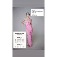 ราคา used - DARAN - Jella raffle dress เดรสออกงานสีชมพู (46656661842)