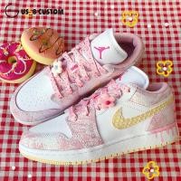 ราคา เชือกผูกรองเท้าการปรับตัวnikeNIKEAF1แอร์ฟอร์ซวันAJ1lowสาวสีชมพูน่ารักเชือกผูกรองเท้าโดนัทไอศครีมสีชมพู (8716667868)