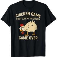 ราคา เกมไก่อย่ามองไก่ตลกไก่เสื้อยืดที่กำหนดเองพิมพ์กราฟิกเสื้อยืดบุรุษเสื้อผ้าRopa Hombre (52153791082)