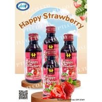 ราคา เครื่องดื่มน้ำหวานเข้มข้น กลิ่นสตรอเบอร์รี่ 60 มล.1ขวด (55857951512)