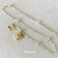 ราคา Princely สร้อยข้อมือทองเคแท้ 9K พร้อมจี้ตุ้งติ้ง (4502625690)