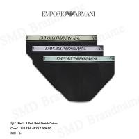 ราคา Emporio Armani กางเกงชั้นใน รุ่น Men's 3 Pack Brief Stretch Cotton Code: 111734 4R717 50620 (27436406957)