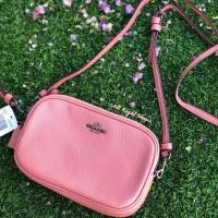 ราคา Coach pouch in pebbled leather double zip crossbody (1378102610)