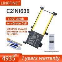 ราคา C21N1638 (38Wh 7.7V) แบตเตอรี่แล็ปท็อปสำหรับ ASUS VivoBook 14 X442UR X442UQ X442UA X442UF F442U F442UR A480U (24634555208)