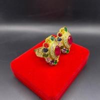 ราคา แหวนพลอยนพเก้า ตัวเรือนทองเหลืองฝังพลอยรัชเซีย (25738173386)
