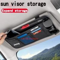 ราคา Jeep รถ sun visor กระเป๋าการ์ดรถแม่เหล็กแว่นตาคลิปหนังรถขนาดใหญ่ความจุคลิปสําหรับ Wrangler Cheveria Rebellion เข็มทิศ Grand Cherokee Renegade Fre (52908668022)