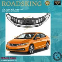 ราคา [ โลโก้ฟรี ] HONDA CIVIC FB FACELIFT 2014~2016 FRONT GRILL ABS MATERIAL SARONG SARUNG DEPAN (57404551853)