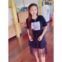 ราคา เดรสระบายฟรุ้งฟริ้ง ราคาถูกจ้า✔️ (สาวอวบ) (2793378212)