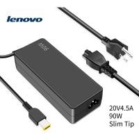 ราคา อะแดปเตอร์โน๊ตบุ๊ค Lenovo 20V4.5A 90W USB Slim Tip ThinkPad T540p Yoga 11 720 ideapad Laptop Adapter (48858003623)