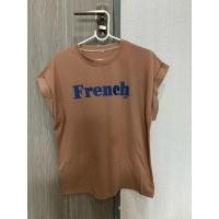 ราคา [ส่งต่อ] เสื้อแขนกุดสีน้ำตาล พิมพ์ลาย French2021 (25381258906)