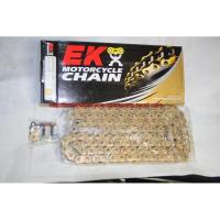 ราคา โซ่ EK Japan 520 525 530 120 124ข้อ EKนำเข้าจากญี่ปุ่น O-ring สีทอง EK chain Firstmotorhsop ไม่รับเก็บเงินปลายทาง (2588644462)