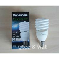 ราคา หลอดทอร์นาโด Panasonic 25W แสงสีขาว รุ่นประหยัดไฟ ขั้วเกลียว E-27 ของแท้ 100% (21388293943)