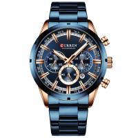 ราคา CURREN Men Watch Stainless Steel Strap Fashion Sports Waterproof Quartz Watch Watch 8355X (5228938324)