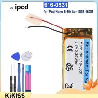ราคา MP3 Battery 616-0531 for IPod 6 6th 8GB 16GB Nano6 Nano6th 4 4th Gen Nano 7/7th (29580287096)