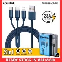 ราคา Remax RC-131th Gittion Series 3 in 1 สายชาร์จเร็ว สาย USB (MicroUSB/ iPhone/Type-C) (47405700244)