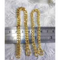 ราคา C171ข้อมือเลสคล้องห่วงหนัก1สลึงและ2สลึง แถมฟรีตะขอปั๊ม งานแน่นตันสวยเหมือนจริง (20949869104)