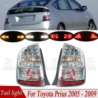 ราคา ไฟท้ายด้านหลังไฟเลี้ยวเบรคโคมไฟ Taillamp สําหรับ Toyota Prius 2005 2006 2007 2008 2009 81561-47100 81551-47100 สีขาวหรือสีดํา (57307524028)