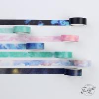 ราคา Washi Galaxy - เทปกาวตกแต่งราคาเดียวกันลายจักรวาล สี Sky - เทปกระดาษ Galaxy (50756110711)