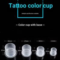 ราคา ((100 ชิ้น) พร้อมฐาน ขนาดใหญ่พิเศษ ขนาดใหญ่ ขนาดกลาง ขนาดเล็ก สีขาว สัก เม็ดสี ถ้วย เม็ดสี ฐาน (ไม่ต้องผู้ถือสี) อุปกรณ์สัก (29684915093)
