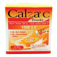 ราคา CALZA C 1500MG แคลเซียม บำรุงข้อ บำรุงกระดูก กินง่าย ท้องไม่ผูกรสส้ม 30ซอง (27854514134)