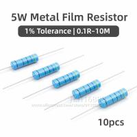 ราคา 10pcs 5W 1% ตัวต้านทานฟิล์มโลหะ 0.1R ~ 10M 0.47R 100R 220R 330R 1R 2R 1K 1.5K 2.2K 3.3K 3.9K 4.7K 10K 22K 47K 100K 470K 1M โอห์ม (48808708436)