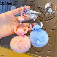 ราคา [ลิขสิทธิ์แท้] สายห้อยมือถือ พวงกุญแจสติทช์ Stitch & Angel พู่ขนปุยสุดนุ่ม พวงกุญแจห้อยกระเป๋า ของขวัญสุดน่ารัก (49107642889)