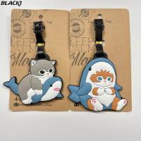 ราคา แท็กกระเป๋าสัตว์สีดำ พกพาสะดวก ในรูปฉลามแมวน่ารัก (46958429351)