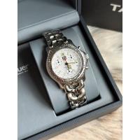 ราคา ⌚️Tag Heuer SwissMade Chronograph Date White Dial King'size (19982682505)