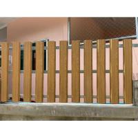 ราคา รั้วระแนงลายไม้อ่อน หน้า13 เซน ยาว0.50-1.60ม. รั้วบ้าน รั้วสวน รั้วเมทัลชีท รั้วระแนงเมทัลชีท (23164610792)