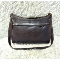 ราคา กระเป๋าหนังสีน้ำตาลสะพายข้างแบรนด์ VILLAGER A LIZ CLAIBORNE COMPANY(รหัส โชค149) (29066508468)