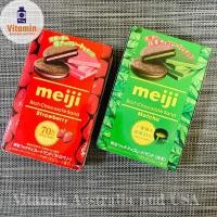 ราคา meiji Rich Strawberry และ Meiji Rich Matcha คุกกี้ช็อคโกแลตสอดไส้ครีมชาเขียวและครีมสตอเบอร์รี่ ขนมญี่ปุ่น (9969270178)