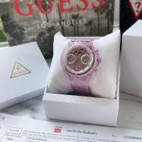 ราคา สายสีชมพูใส โชว์กลไก ✨ นาฬิกา Guess GW0438L2 ATHENA Pink (24765029800)