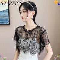 ราคา สตาร์ปิค ผ้าคลุมไหล่กลวงออก, ลูกไม้สีขาวสีดําลูกไม้ผ้าคลุมไหล่, ข้ามเสื้อคลุมเสื้อไหล่ผ้าพันคอฤดูใบไม้ผลิฤดูใบไม้ร่วง (51956951863)