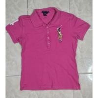 ราคา เสื้อโปโลผู้หญิง สีชมพู ยี่ห้อ Ralph Lauren Size M (49755251931)