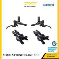 ราคา Shimano Deore XT BR-M8100 คาลิปเปอร์ดิสก์เบรกไฮดรอลิกด้านหน้าและด้านหลังชุดจักรยาน MTB (44128186925)