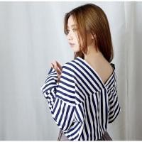ราคา เสื้อเชิ้ต oversize ลายริ้วขาวกรม แบรนด์Crude (23975606918)