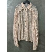 ราคา มือสองสภาพดี ZARA เสื้อแขนยาวผ้าลูกไม้เล่นระบายค่ะsize M อก 38 นิ้ว (24788963466)